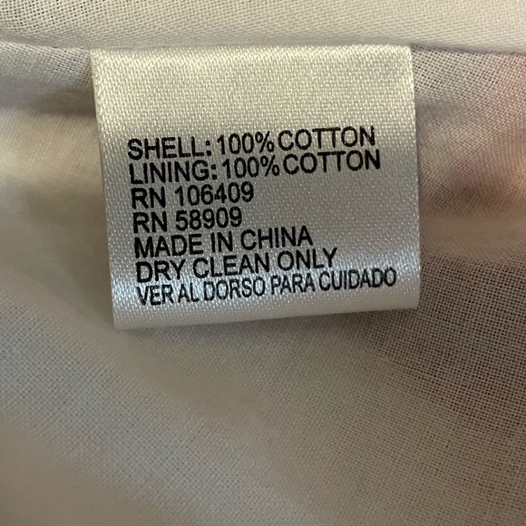 Cremieux red & white striped 3/4 length sleeves dress sz 2 - Picture 10 of 13